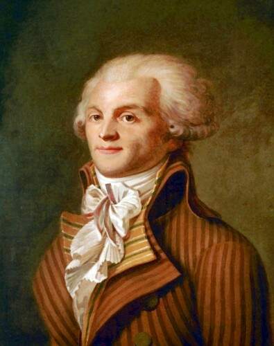 Líder no período do Terror da Revolução Francesa, ele foi preso e guilhotinado em 28 de julho de 1794. Imagem: Reprodução