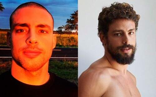 Cauã Reymond postou recentemente no Instagram uma foto em que aparece careca.  (Foto: Reprodução)
