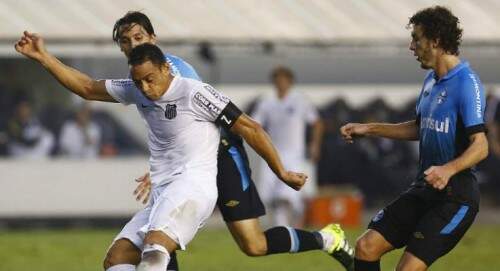 Ricardo Oliveira foi o autor do gol santista (Foto: Ricardo Saibun/SantosFC)