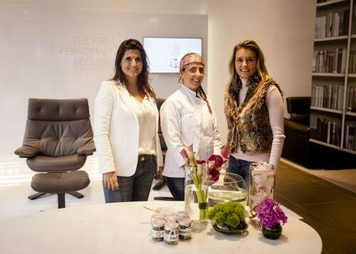 Natália Verdi, Flavinha Mello e Angela Burguel. Foto: Divulgação