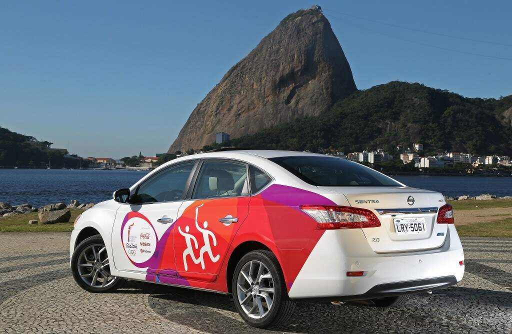Nissan Sentra revezamento tocha olímpica 2016