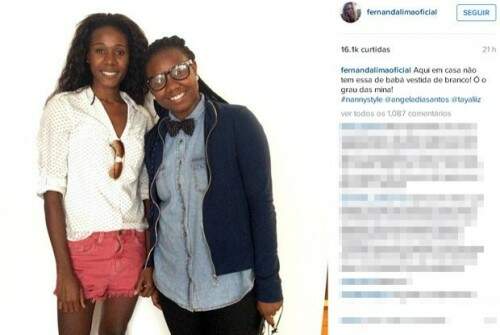 Fernanda Lima postou a foto das babás no Instagram. (Foto: Reprodução)