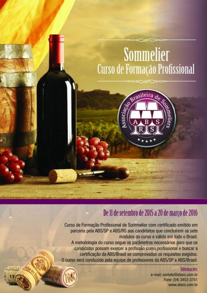 Curso Associação brasileira de Sommeliers RS