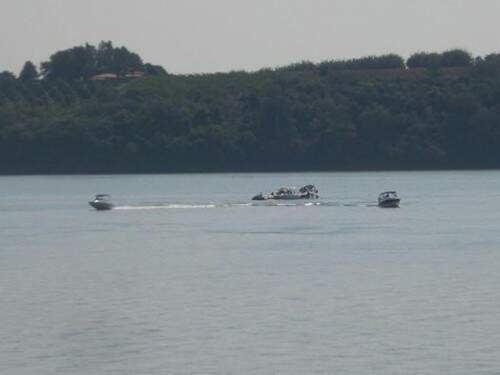 Testemunha registrou confusão em represa após batida (Foto: Reprodução)