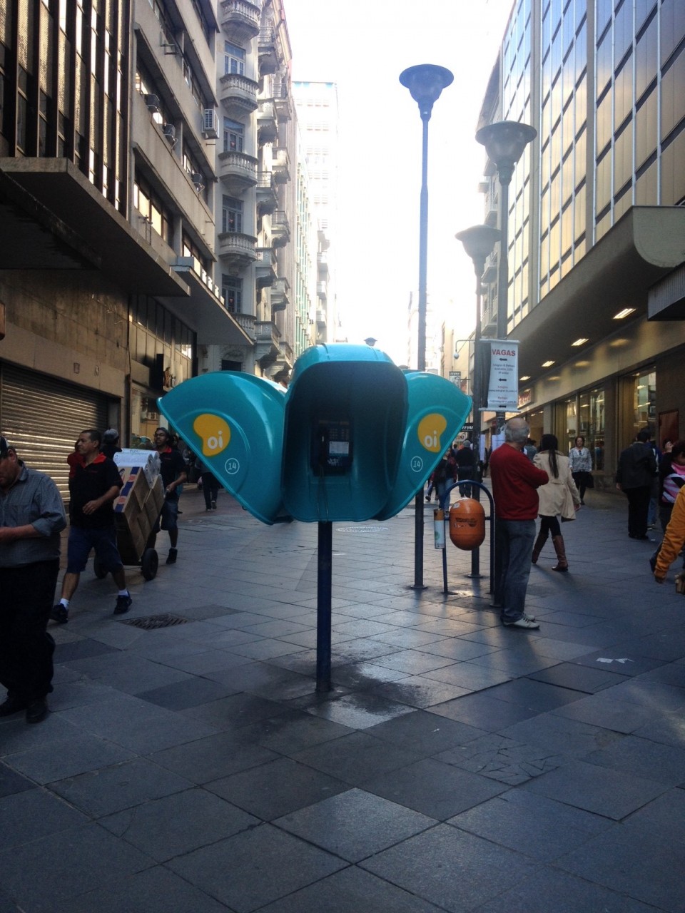 Oi no centro de Porto Alegre