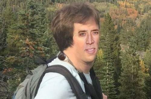 Foto do homem é comparada com o ator Nicolas Cage. (Foto: Reprodução)