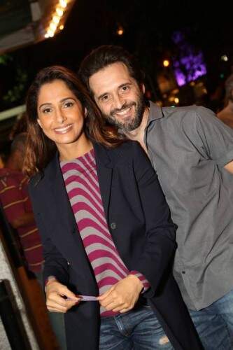 Camila Pitanga e o ex-namorado, Sergio Siviero. (Foto: Reprodução)
