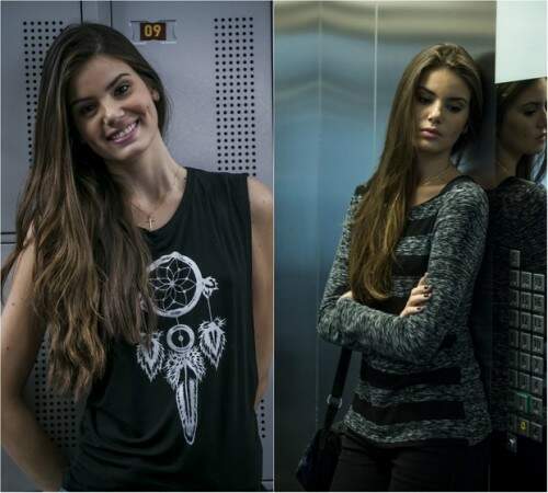 Fios longos com pouca tinta no cabelo de Camila Queiroz, a Angel de “Verdades Secretas”, é hit entre as telespectadoras (Foto: Reprodução)