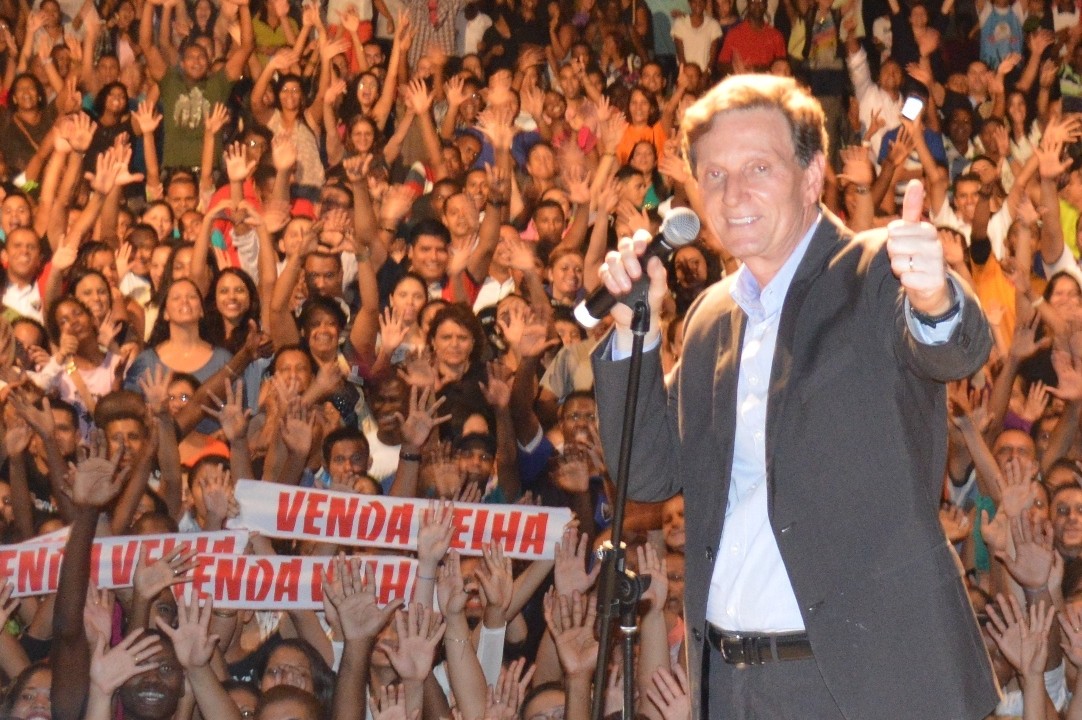 Marcelo Crivella em show Marcelo Crivella em show