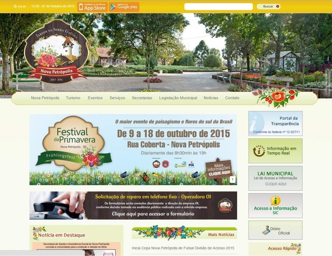 Site de Nova Petrópolis