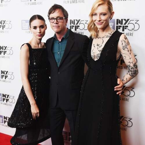 Rooney Mara, Todd Haynes e Cate Blanchett (Foto: Reprodução) 