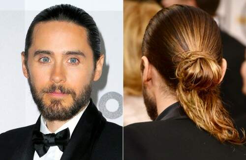 Jared Leto é uma das estrelas que entrou na moda do coque masculino. (Foto: Reprodução)
