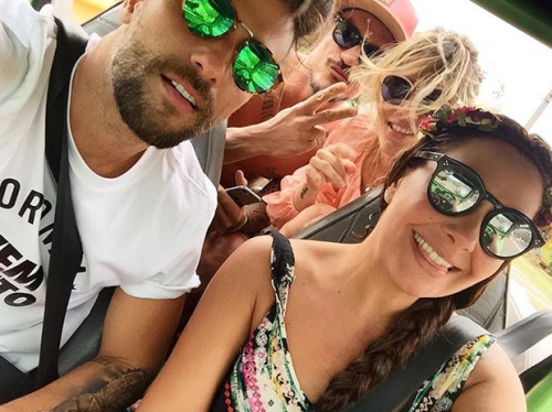 No sentido horário: Fabíula Nasicmento, Bruno Gagliasso, Lavoisier e Giovanna Ewbank (Foto: Reprodução)