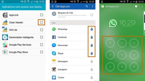 Passo 3: finalize a tarefa e confira os apps bloqueados pelo novo código, que será solicitado toda vez que abrir o app.(Foto: Reprodução)