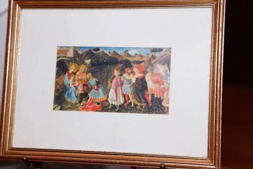 Quadro que reproduz a visita dos Reis Magos ao Menino em Belém. (Foto: Lenara Petenuzzo/especial)