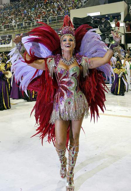 No carnaval de 2011 como a rainha da Imperatriz Leopoldinense.  Foto: Fábio Rossi /AG 