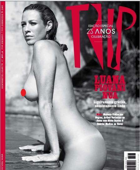 Em dezembro de 2011 Luana posou nua para a capa da revista “Trip”. (foto: reprodução)