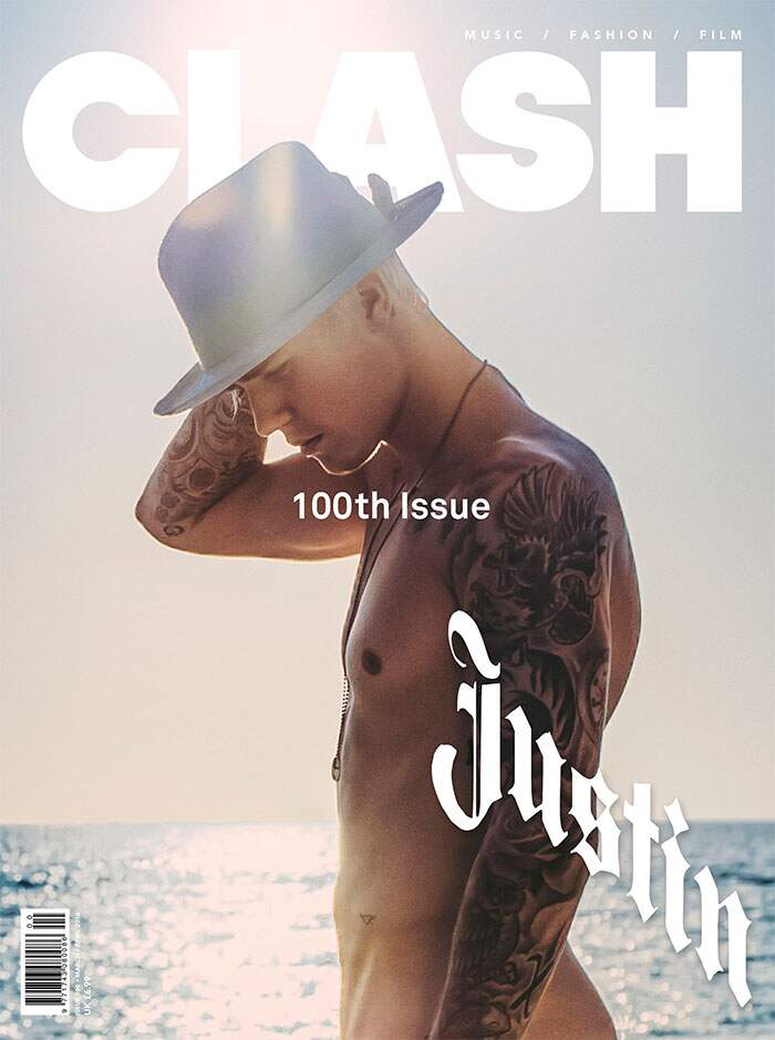 Cantor é capa da 100ª edição da revista Clash. (foto: reprodução)