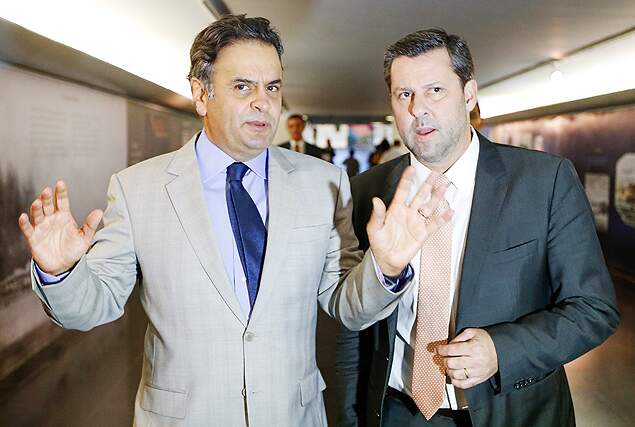 Aécio Neves e Carlos Sampaio
