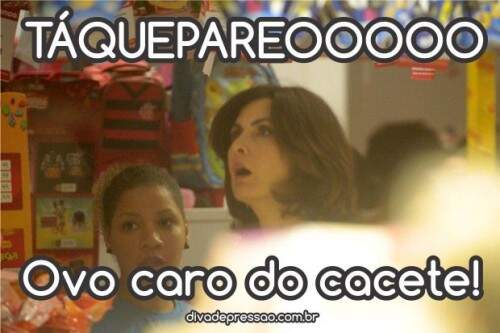 Expressão da apresentadora em loja de ovos de Páscoa é um sucesso entre os internautas. (Crédito: Reprodução)