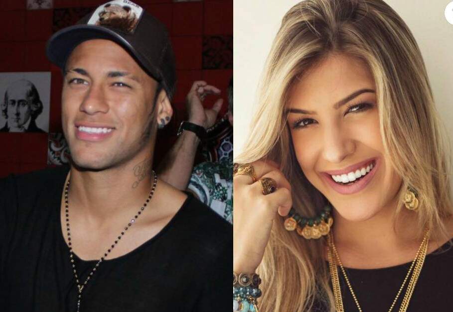 Fotomontagem de Neymar e Lorena Improta