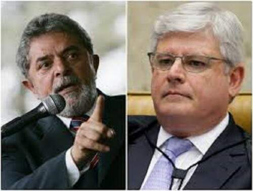Fotomontagem de Lula e Rodrigo Janot