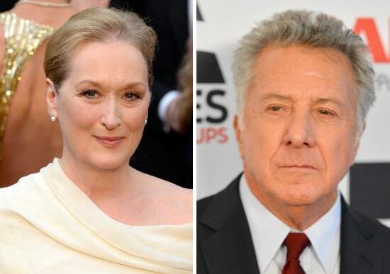 Fotomontagem de Meryl Streep e Dustin Hofmann