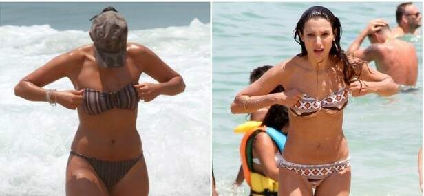 Patrícia Poeta antes e depois de perder dez quilos