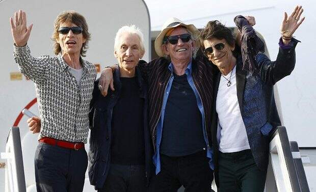 Rolling Stones chegam a Havana para primeiro show da história da banda em Cuba
