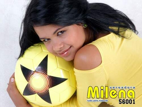 Na Bahia, ela é conhecida como “Milena Tudo Pelo Esporte”. (Foto: Reprodução)