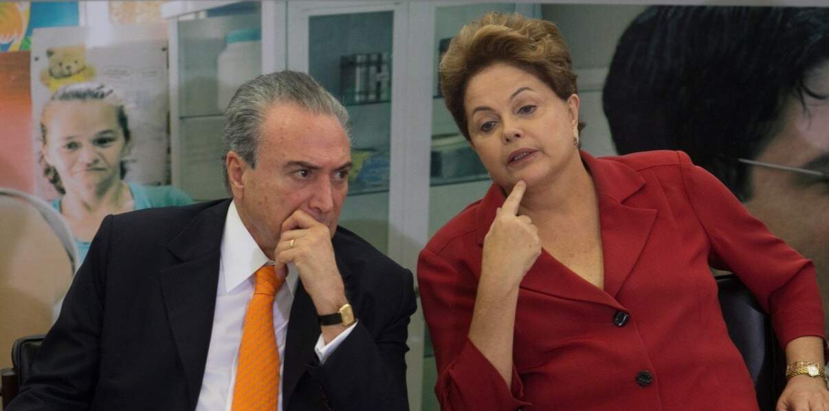 Michel Temer e Dilma Rousseff