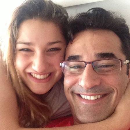 Sasha com o pai, Luciano Szafir. (Foto: Reprodução)