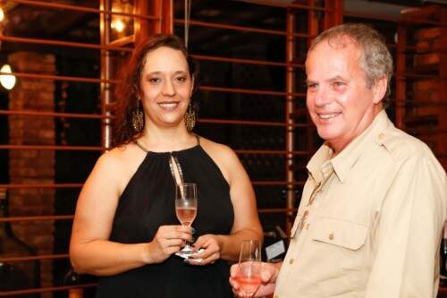 Jayme Monjardin e Maria Amélia Duarte Flores em recente evento. (Foto Lenara Petenuzzo/especial)