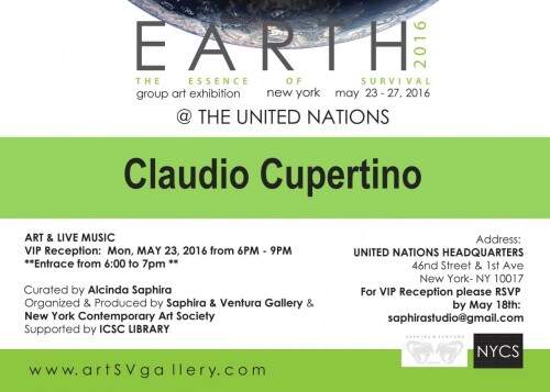 O convite do “Salão Terra” – Earth Contemporary Art Society, que acontece em Nova York de 23 a 27 de maio. (Foto: reprodução)