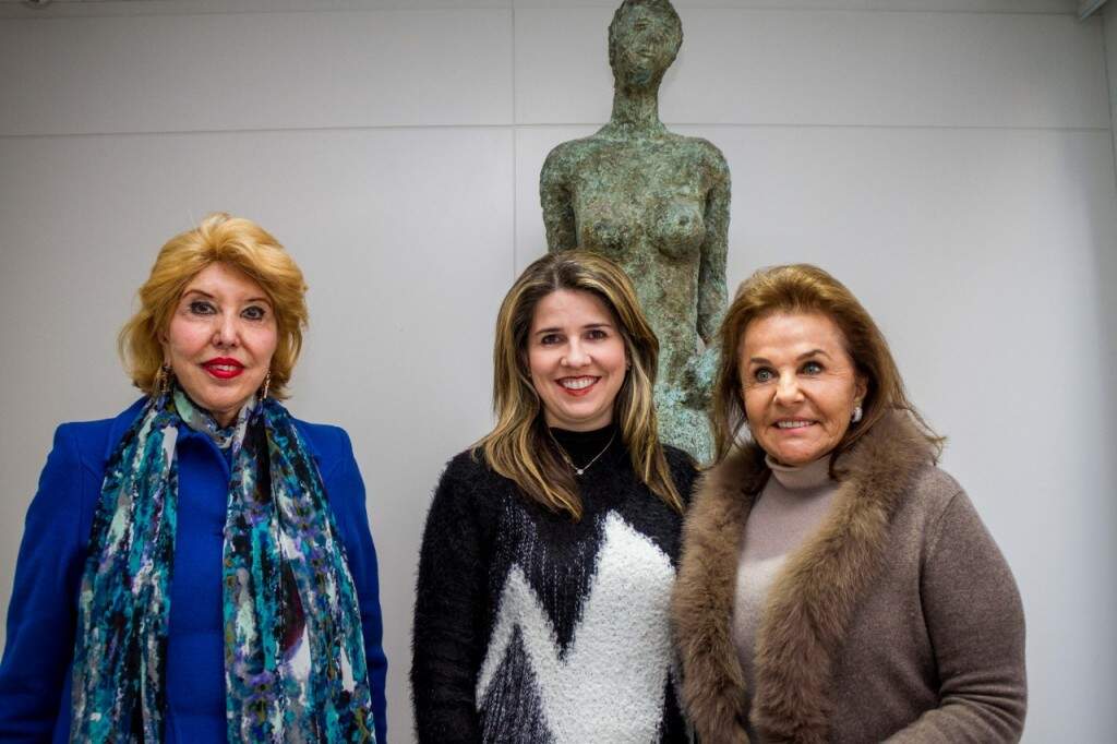 Maria Thereza Druck Bastide, Taciana Dal’ Forno Dini e Adulce Zaffari durante o “Doris Day”. (Foto: Pedro Antonio Heinrich/especial)