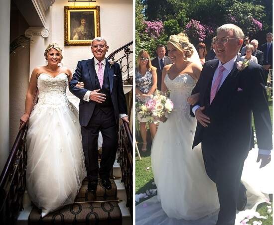 Escocês Drew Donaldson, de 63 anos no casamento da filha. (Crédito: Reprodução) 