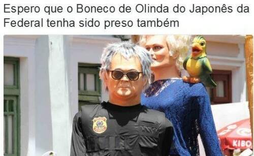 Piadinhas sobre a prisão do Japonês da Federal dominaram a internet. (Foto: Reprodução)