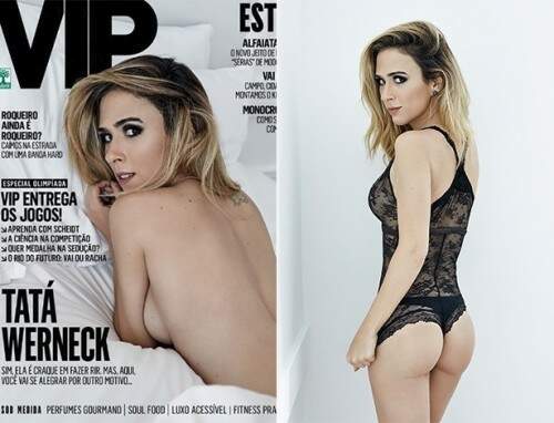 "Meu pai ainda não sabe. Vou mandar ele para um spa", brincou Tatá ao anunciar o ensaio para a revista. (Foto: Reprodução)