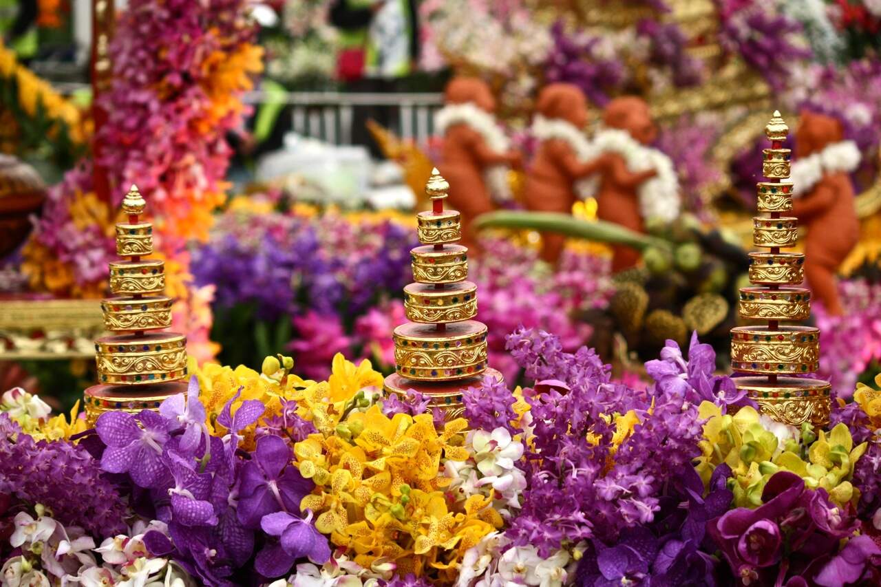 A bela composição de cores dos artísticos arranjos do Chelsea Flower Show. (Foto: Pedro Antonio Heinrich/especial) 