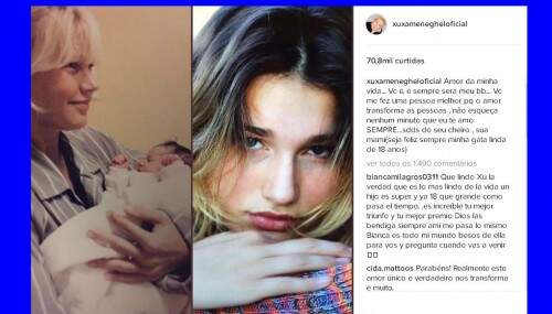 Xuxa também parabenizou a filha pelo aniversário no Instagram. (Crédito: Reprodução)