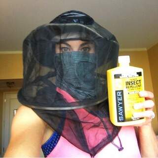 Hope Solo e a foto polêmica: proteção contra o vírus da Zika (Foto: Reprodução/Instagram)