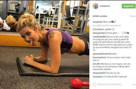 Luiza Possi divide com os fãs sua rotina de cuidados. (Foto: Reprodução) 