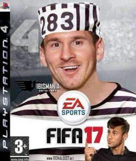 "Provável capa do novo #Fifa17 com Messi", escreveu usuário de rede social sobre meme. (Foto: Reprodução)