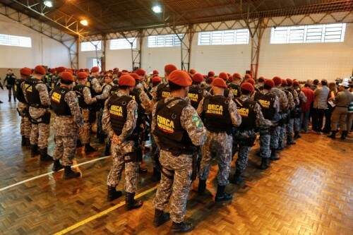 Força Nacional de Segurança em Porto Alegre. (Foto: Daniela Barcellos/Palácio Piratini)