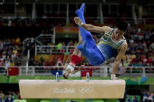 Sergio Sasaki foi o melhor brasileiro na prova do salto (Foto: Alexandre Loureiro/Exemplus/COB)