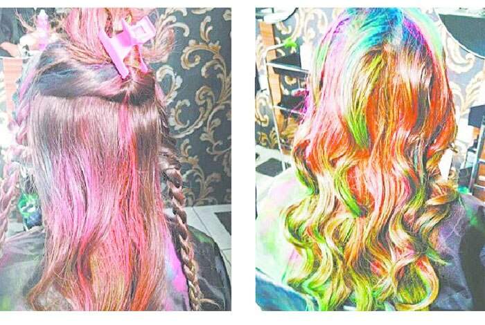 Cabelos coloridos estão na moda. (Foto: Reprodução)