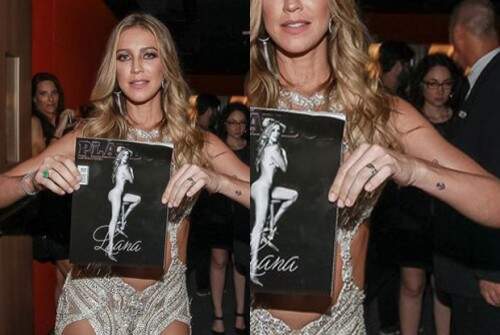 Luana Piovani com aliança no lançamento da "Playboy", no início do ano. (Foto: Ag. News) 