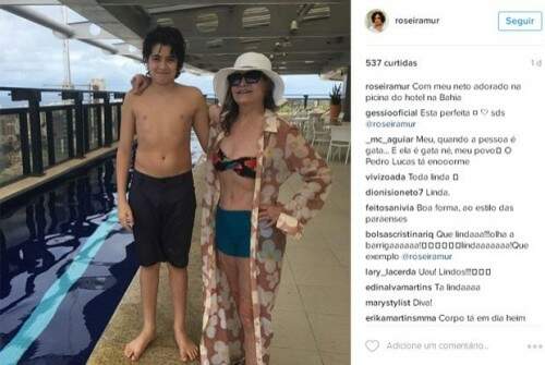 Atriz divulgou imagem em uma rede social. (Foto: Reprodução) 