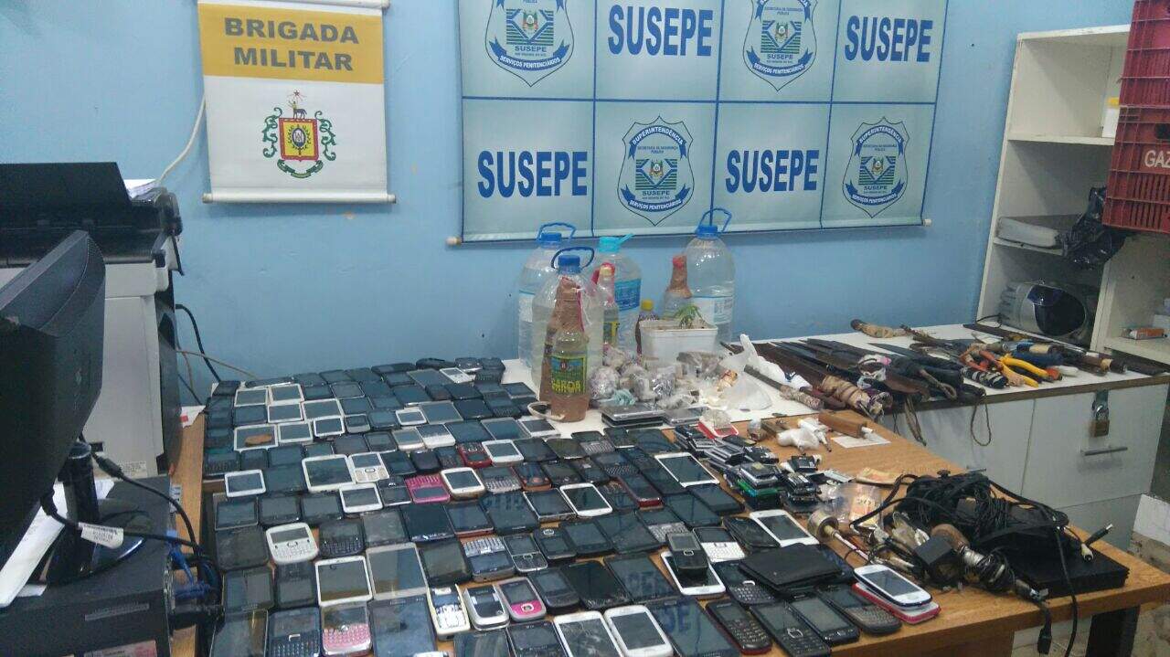 Material apreendido. (Foto: Susepe/Divulgação)