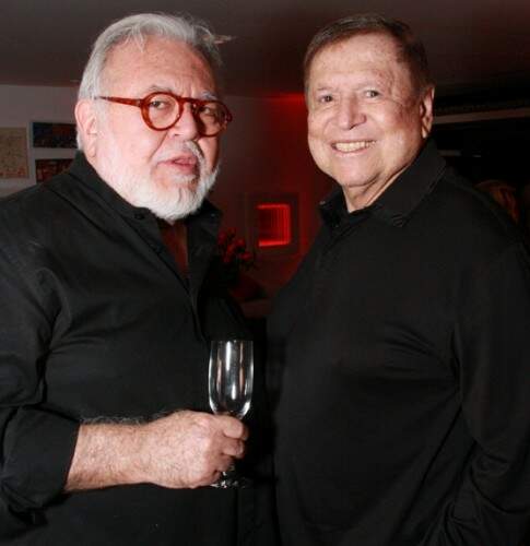 Ricardo Amaral e José Bonifácio de Oliveira Sobrinho, ou Boni, seu parceiro na escolha de bons vinhos e restaurantes. (Foto: Reprodução) 